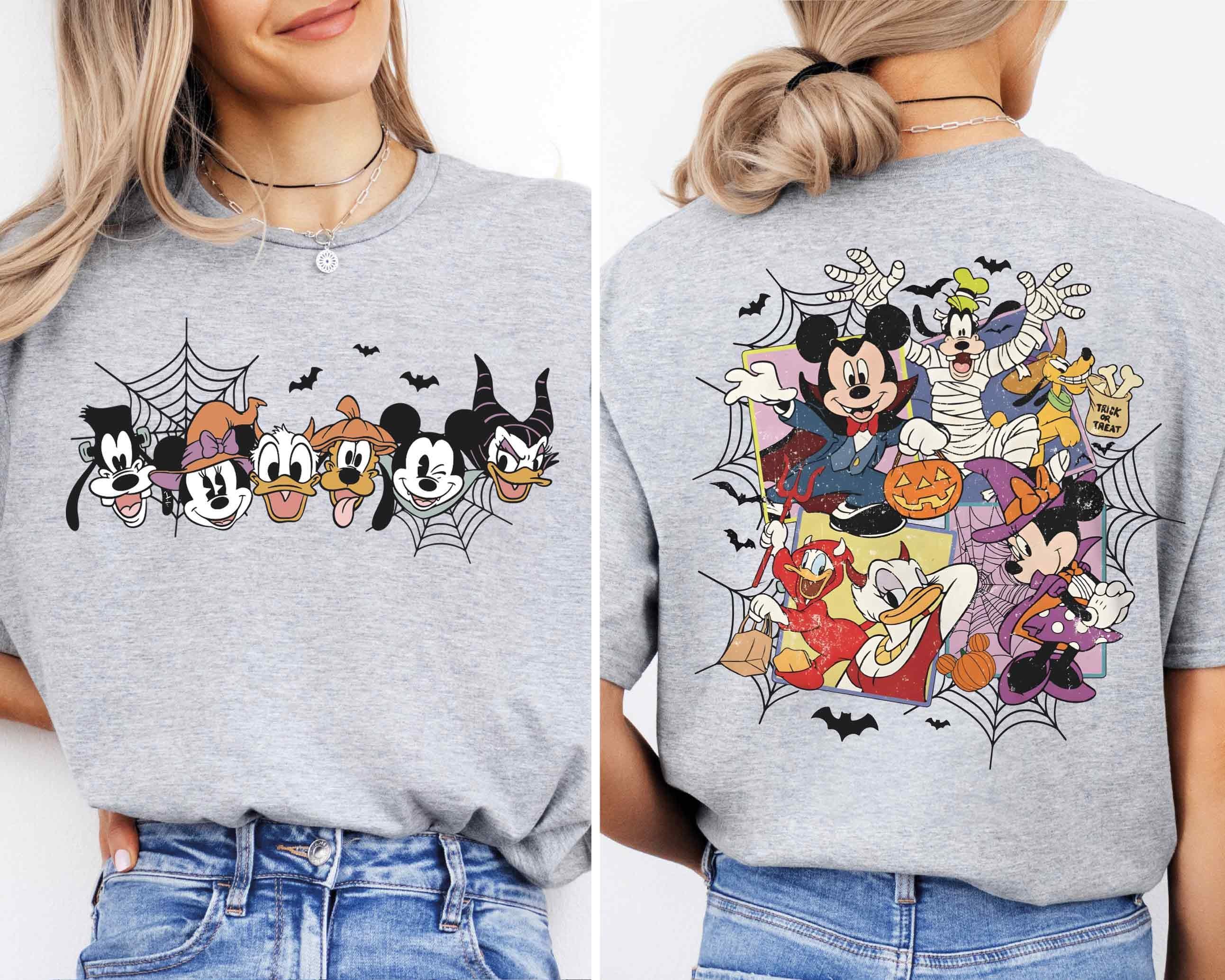 Disney Halloween 2024 Shirts, Mickey Minnie And Friends Halloween Shirt