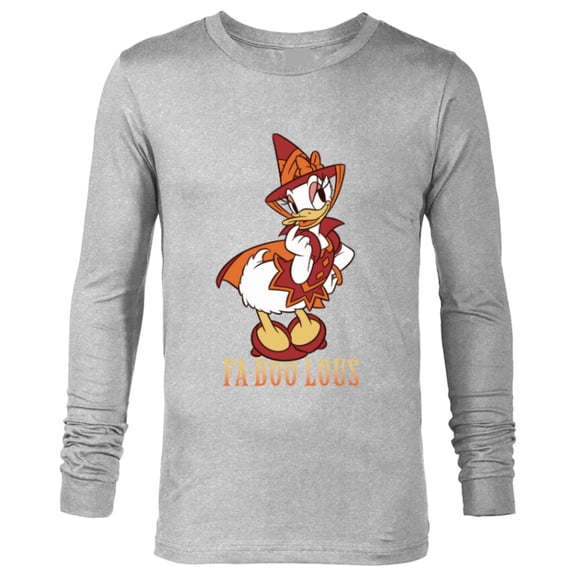 Disney Halloween Daisy Duck Witch Costume Fa-BOO-Lous - Long Sleeve T-Shirt for Men - Customized-Athletic Heather