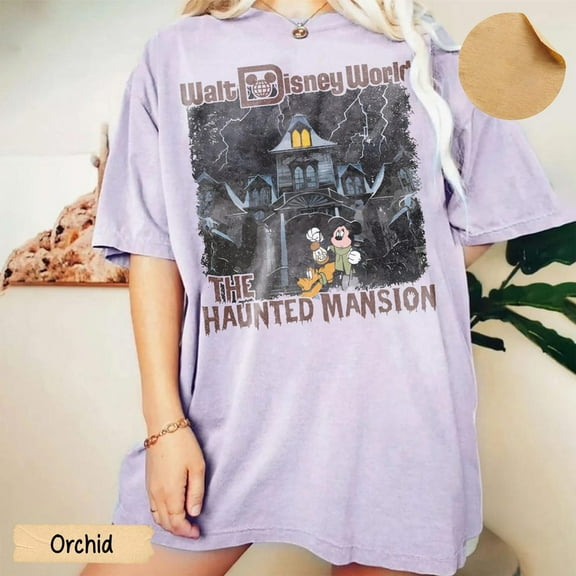 Disney Halloween Haunted Mansion Comfort Colors T-Shirt, Mickey and Friends Shirt, Disneyland Halloween