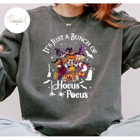 Disney Halloween Hocus Pocus T-shirt Ir Just A Bunch Of Hocus Pocus T-shirt Spooky Season