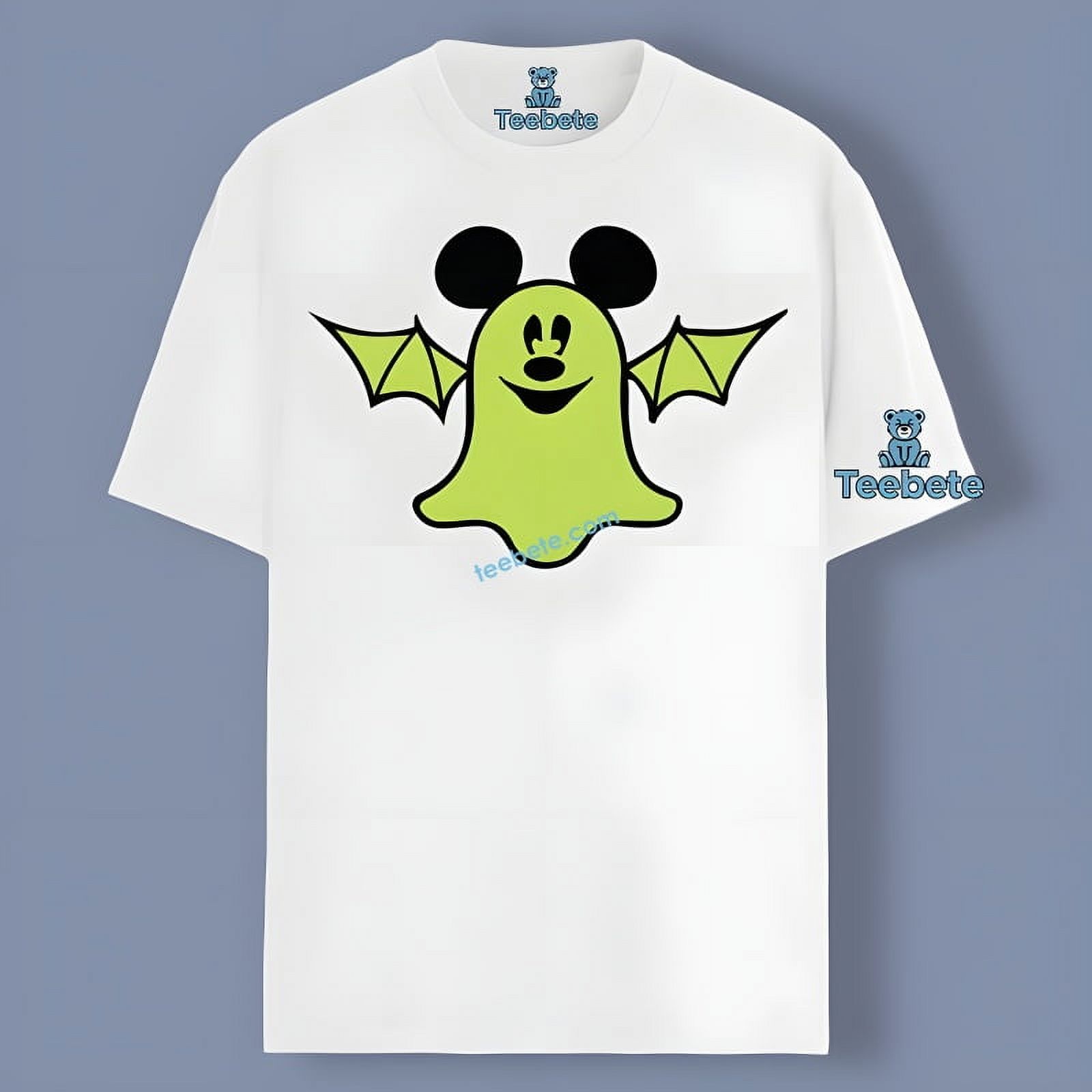 Disney Halloween Mickey Ghost Bat Graphic Shirt - Walmart.com