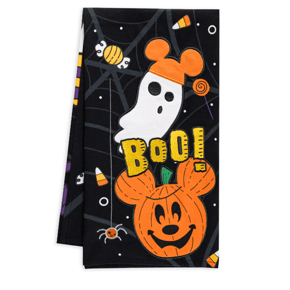 Disney Halloween Mickey Jack-o'-Lanterns Ghosts Boo Kitchen Towel New with Tag