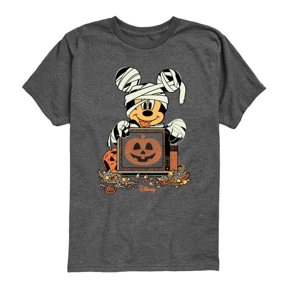 Disney - Halloween Mickey - Youth Boys Short Sleeve Graphic T-Shirt