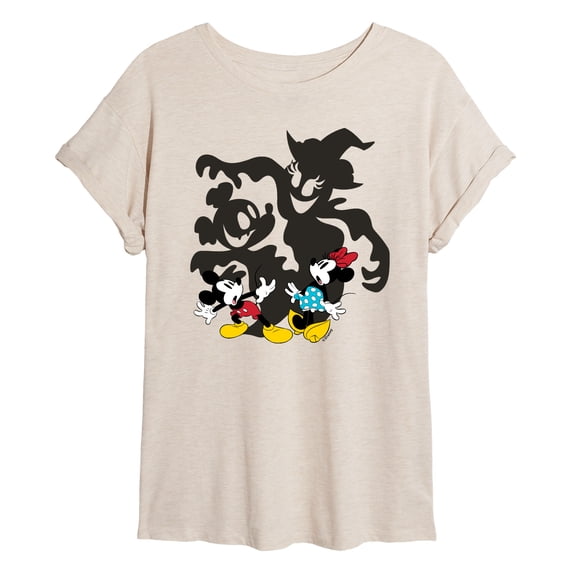 Disney - Halloween Mickey and Minnie Shadows Relaxed Fit T-Shirt