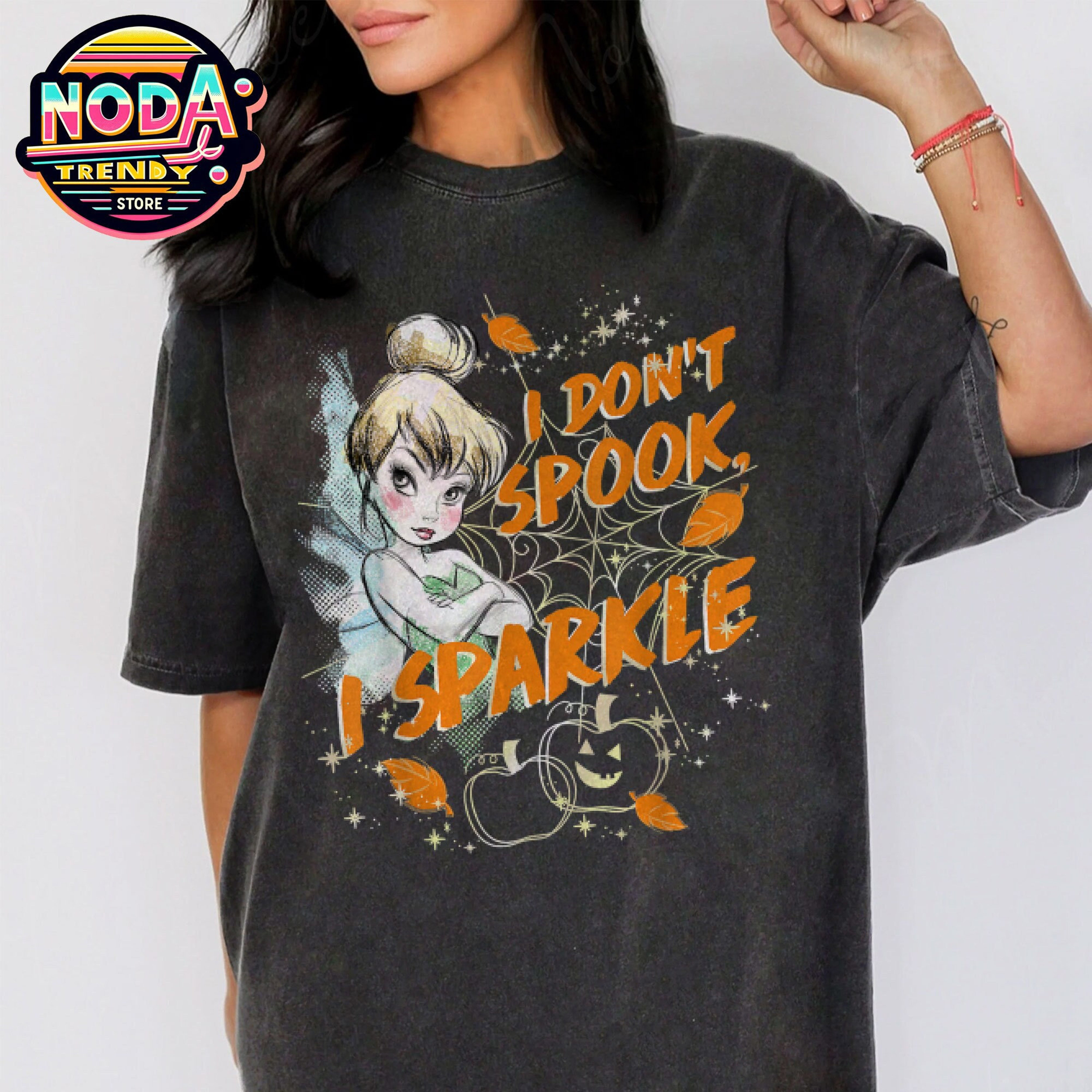 Disney Halloween Peter Pan Tinkerbell Shirt, I Don't Spook I Sparkle