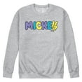 thumbnail image 1 of Disney - Hand Peace Sign - Men's Crew Neck Fleece Pullover, 1 of 4