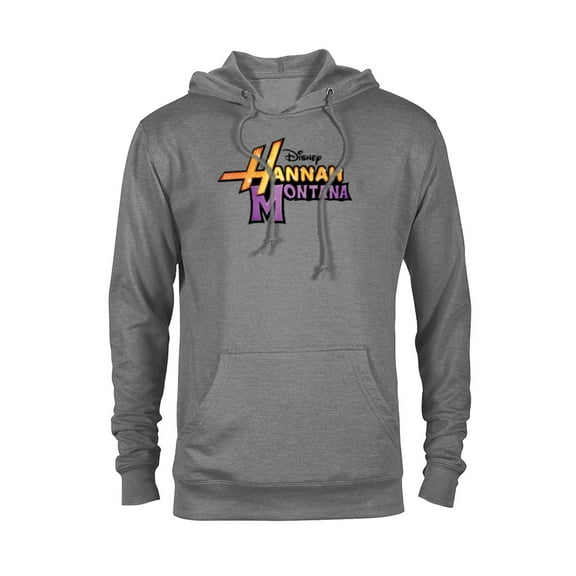 Disney Hannah Montana Logo - Pullover Hoodie for Adults -Customized-Graphite Heather