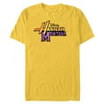 thumbnail image 1 of Disney Hannah Montana Logo - Short Sleeve Blended T-Shirt for Adults -Customized-Yellow, 1 of 5