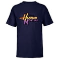 thumbnail image 1 of Disney Hannah Montana Logo - Short Sleeve T-Shirt for Kids -Customized-Navy, 1 of 5