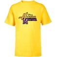 thumbnail image 1 of Disney Hannah Montana Logo - Short Sleeve T-Shirt for Kids -Customized-Yellow, 1 of 5