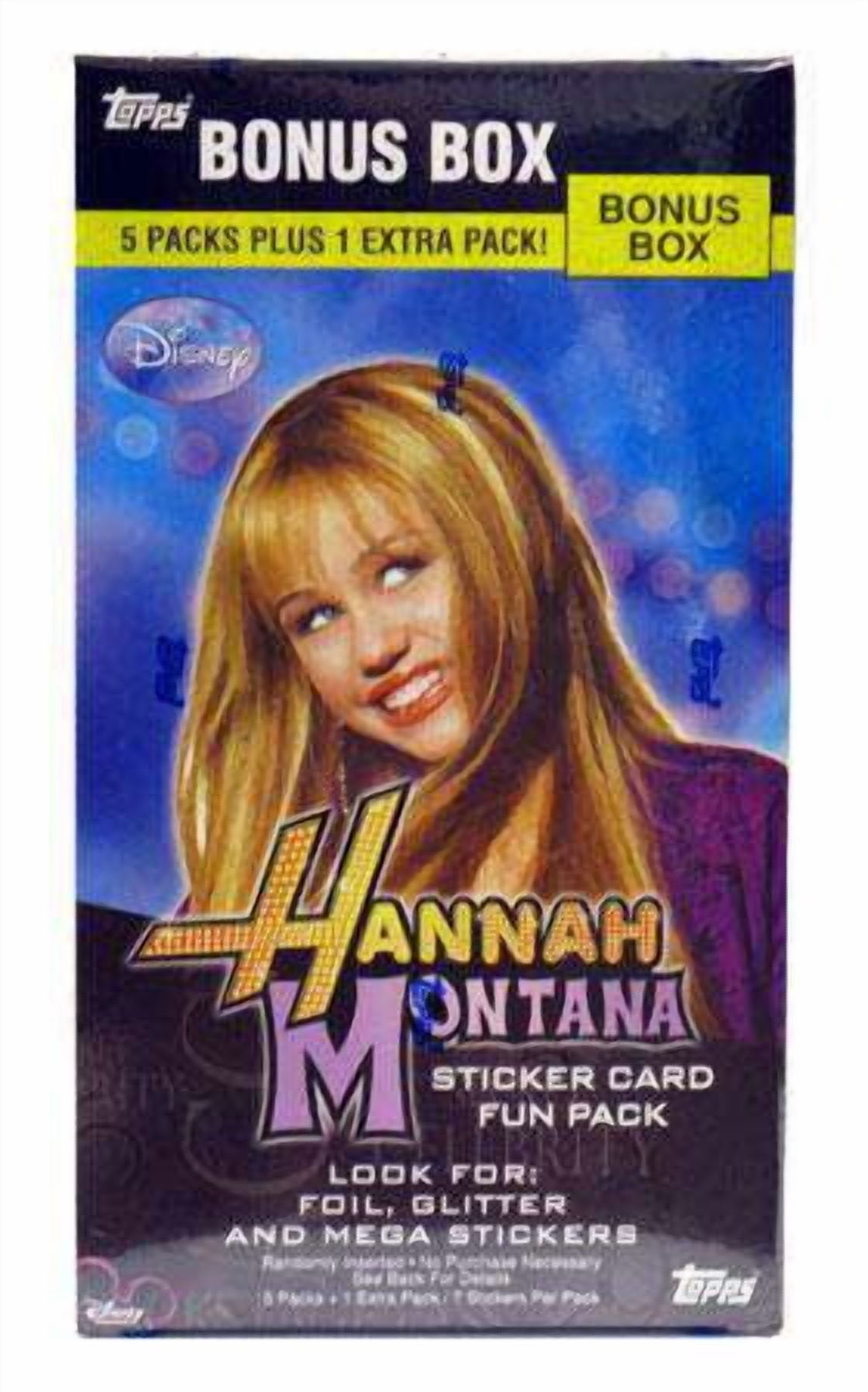 2008 Topps Disney Hannah Montana Sticker Card Bonus Box with