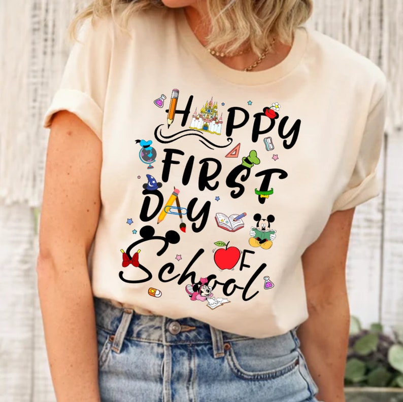Disney Happiest First Day of School Shirt, Back To School shirts