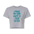 thumbnail image 1 of Disney - Happily Ever After Ariel  - Juniors Cropped Cotton Blend T-Shirt, 1 of 4