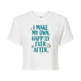 thumbnail image 1 of Disney - Happily Ever After Ariel  - Juniors Cropped Cotton Blend T-Shirt, 1 of 4