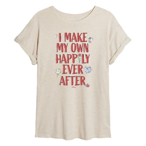 Disney - Happily Ever After Belle - Women's Oversized T-Shirt