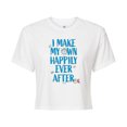 thumbnail image 1 of Disney - Happily Ever After Cinderella  - Juniors Cropped Cotton Blend T-Shirt, 1 of 4