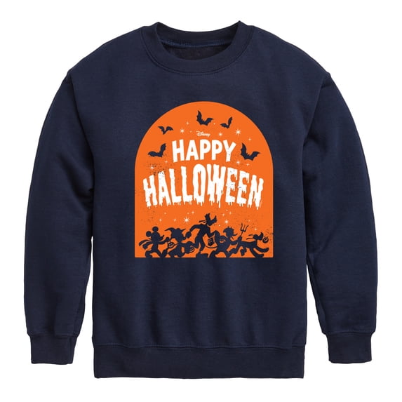 Disney - Happy Halloween Tombstone Boys' Graphic Long Sleeve Fleece Sweatshirt