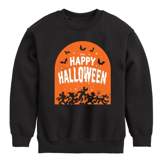 Disney - Happy Halloween Tombstone Boys' Graphic Long Sleeve Fleece Sweatshirt