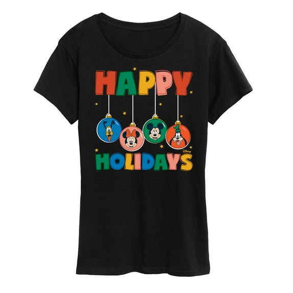 Disney - Happy Holidays Ornament - Women's Short Sleeve Graphic T-Shirt