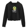 thumbnail image 1 of Disney - Happy Howlidays Pluto - Juniors Cropped Pullover Hoodie, 1 of 5