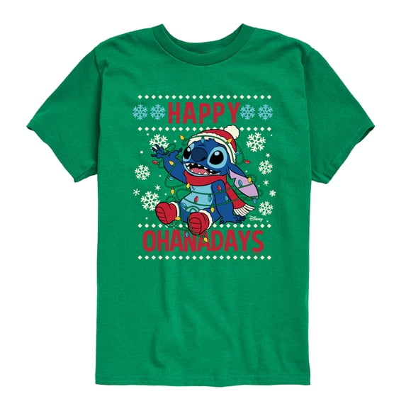 Disney - Happy Ohana Days - Youth Short Sleeve Graphic T-Shirt