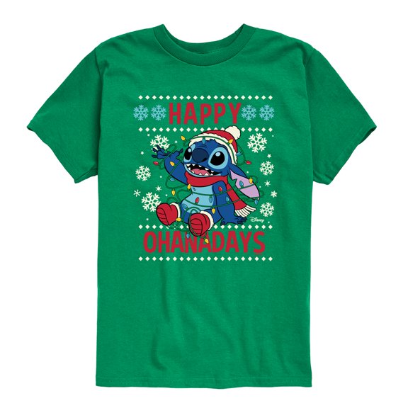 Disney - Happy Ohana Days - Youth Short Sleeve Graphic T-Shirt