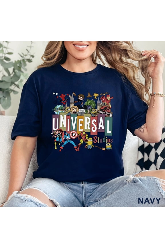 Disney Happy Universal Studios Theme Park Family Vacation T-shirt