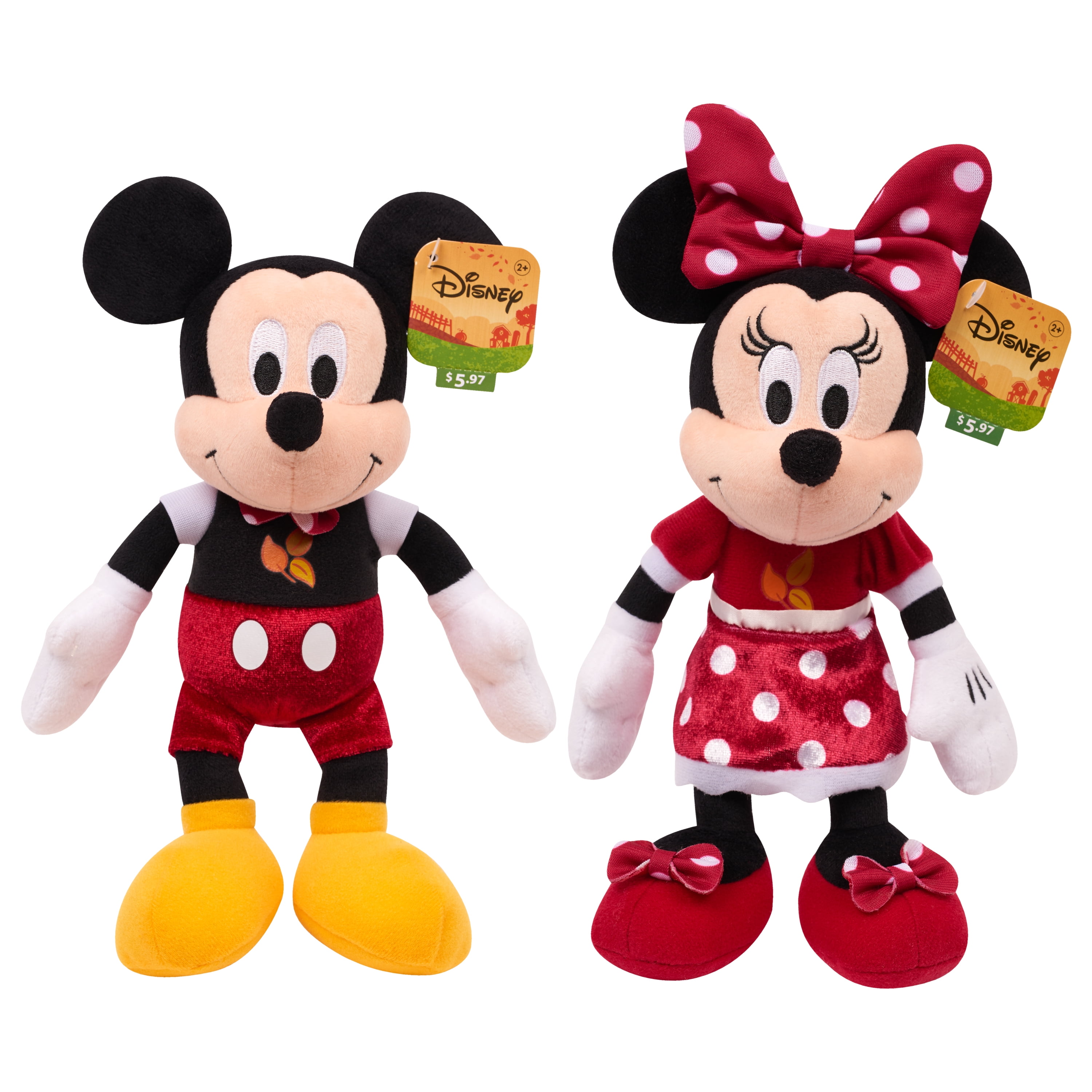 Disney Harvest Bean Plush Thanksgiving Plush Mickey Minnie