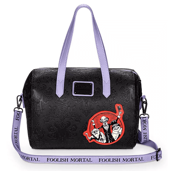Disney Haunted Mansion Hitchhiking Ghost Satchel Loungefly Purse Bag New