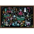 thumbnail image 1 of Disney Haunted Mansion - Map Wall Poster, 14.725" x 22.375", Framed, 1 of 3