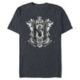 thumbnail image 1 of Disney Haunted Mansion Movie Gracey Manor Shield Crest - Short Sleeve Blended T-Shirt for Adults - Customized-Navy Heather, 1 of 5