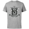 thumbnail image 1 of Disney Haunted Mansion Movie Gracey Manor Shield Crest - Short Sleeve Cotton T-Shirt for Adults - Customized-Athletic Heather, 1 of 5