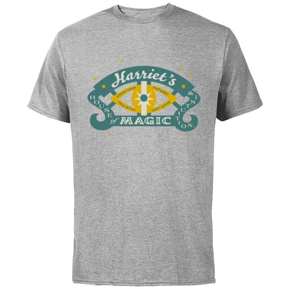 Disney Haunted Mansion Movie Harriet’s House of Magic Logo - Short Sleeve Cotton T-Shirt for Adults - Customized-Athletic Heather