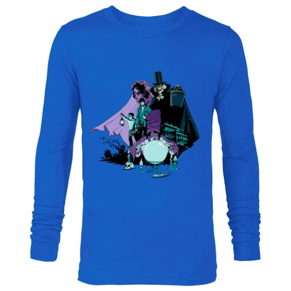 Disney Haunted Mansion Movie Hatbox Ghost Bride Harriet Ben - Long Sleeve T-Shirt for Men - Customized-Navy