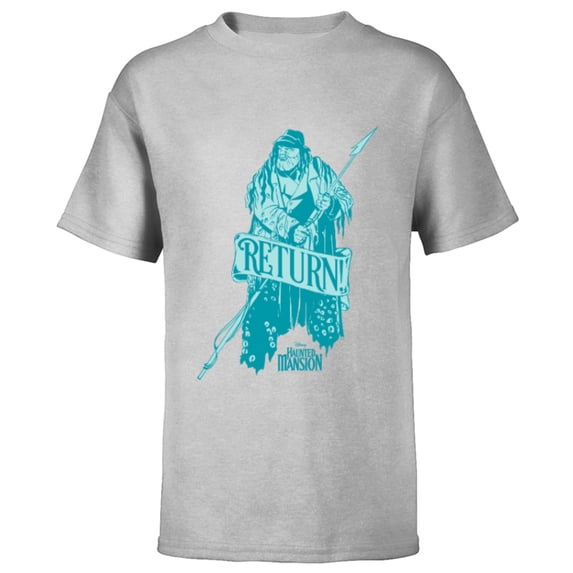 Disney Haunted Mansion Movie Mariner Captain Ghost Return - Short Sleeve T-Shirt for Kids - Customized-Athletic Heather