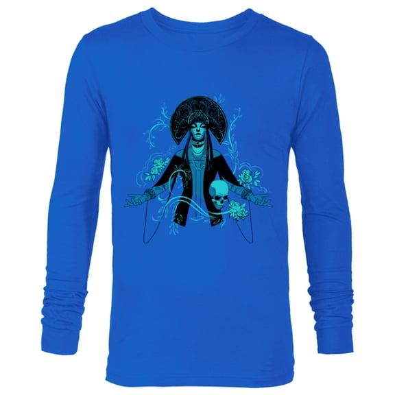 Disney Haunted Mansion Movie Psychic Harriet Illustration - Long Sleeve T-Shirt for Men - Customized-Navy