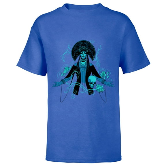 Disney Haunted Mansion Movie Psychic Harriet Illustration - Short Sleeve T-Shirt for Kids - Customized-Royal