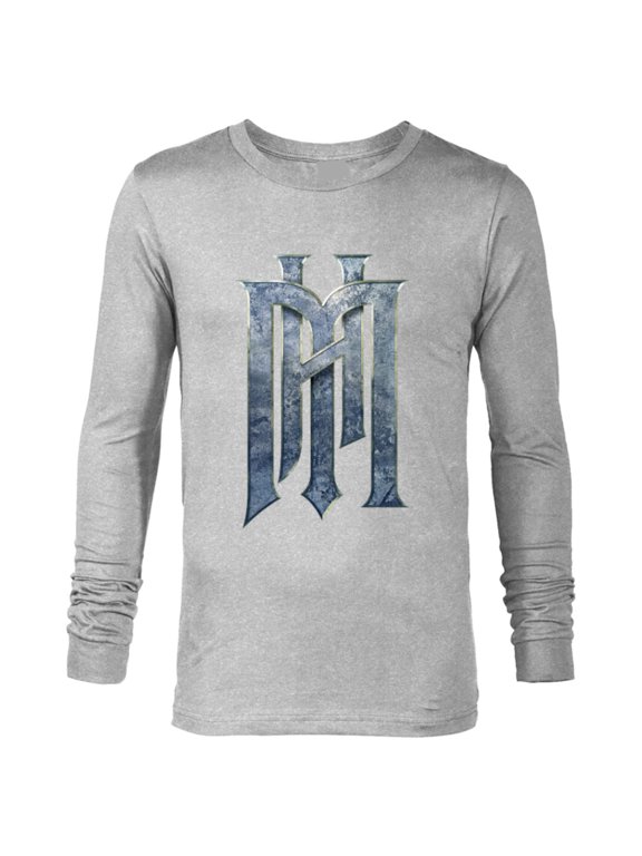 Haunted Mansion Official Live-Action Movie H.M. Logo - Long Sleeve T-Shirt for Men - Customized-Athletic Heather