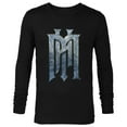 thumbnail image 1 of Disney Haunted Mansion Official Live-Action Movie H.M. Logo - Long Sleeve T-Shirt for Men - Customized-Black, 1 of 5