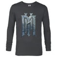 thumbnail image 1 of Disney Haunted Mansion Official Live-Action Movie H.M. Logo - Long Sleeve T-Shirt for Men - Customized-Charcoal Heather, 1 of 5