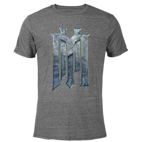 Disney Haunted Mansion Official Live-Action Movie H.M. Logo - Short Sleeve Blended T-Shirt for Adults - Customized-Dark Heather