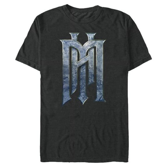 Disney Haunted Mansion Official Live-Action Movie H.M. Logo - Short Sleeve Blended T-Shirt for Adults - Customized-Dark Heather