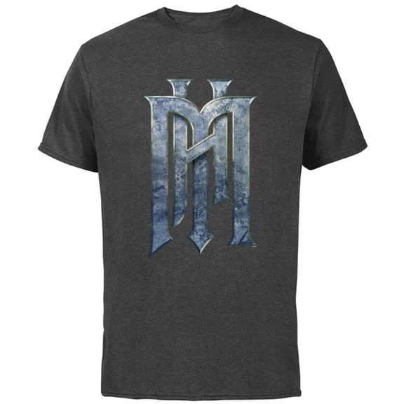 Disney Haunted Mansion Official Live-Action Movie H.M. Logo - Short Sleeve Cotton T-Shirt for Adults - Customized-Charcoal