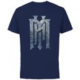 thumbnail image 1 of Disney Haunted Mansion Official Live-Action Movie H.M. Logo - Short Sleeve Cotton T-Shirt for Adults - Customized-Navy, 1 of 5