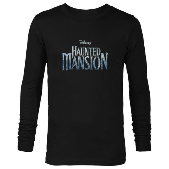 Disney Haunted Mansion Official Live-Action Movie Logo - Long Sleeve T-Shirt for Men - Customized-Black