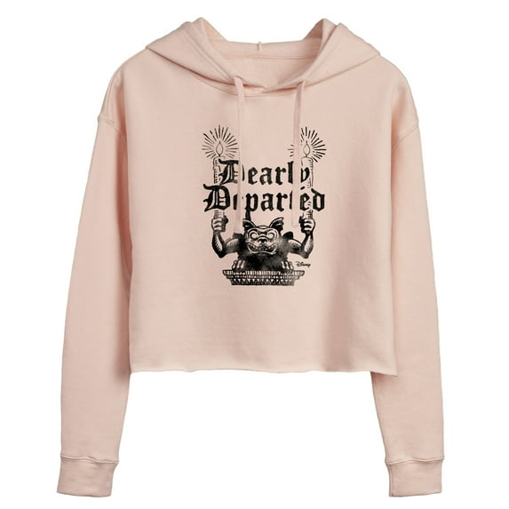 Disney - Haunted Mansion Parks Attraction - Dearly Departed - Juniors Cropped Pullover Hoodie