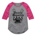 thumbnail image 1 of Disney - Haunted Mansion Parks Attraction - Dearly Departed - Toddler & Youth Girls Raglan Graphic T-Shirt, 1 of 5