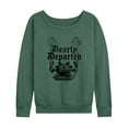 thumbnail image 1 of Disney - Haunted Mansion Parks Attraction - Dearly Departed - Women's Lightweight French Terry Long Sleeve Shirt, 1 of 5