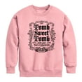 thumbnail image 1 of Disney - Haunted Mansion Parks Attraction - Tomb Sweet Tomb - Toddler & Youth Crewneck Fleece Sweatshirt, 1 of 4