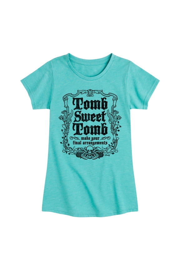 - Haunted Mansion Parks Attraction - Tomb Sweet Tomb - Toddler & Youth Girls Short Sleeve Graphic T-Shirt